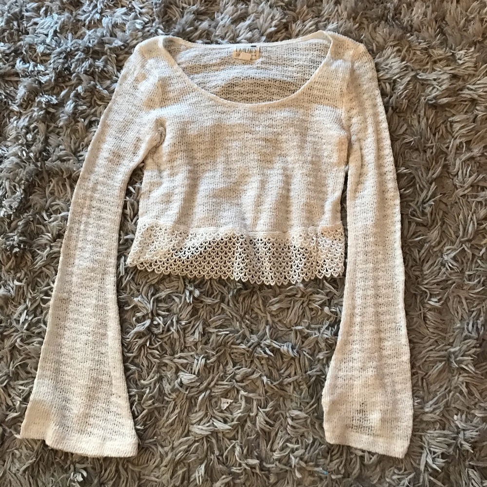 Long sleeve crop top size XS